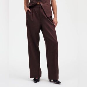 Madewell The Slouchy Straight Pant in Dark Carob